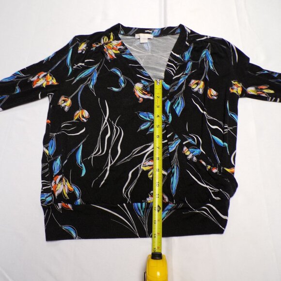 FINN & GRACE FLOURAL LONG SLEEVE DRESS BLOUSE - Picture 5 of 8